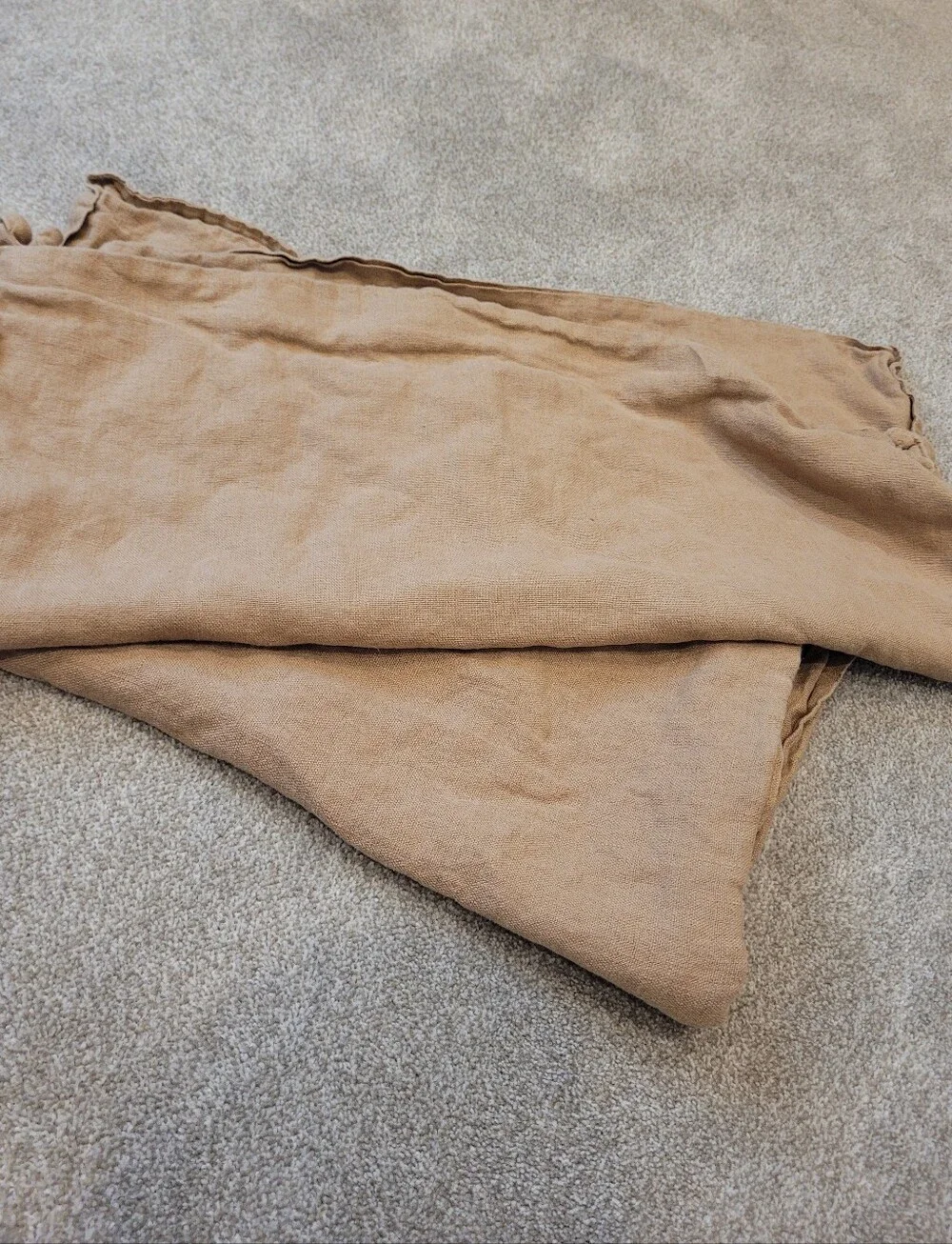 Ikea Wheat 100% Linen Square Large Pillow Cases